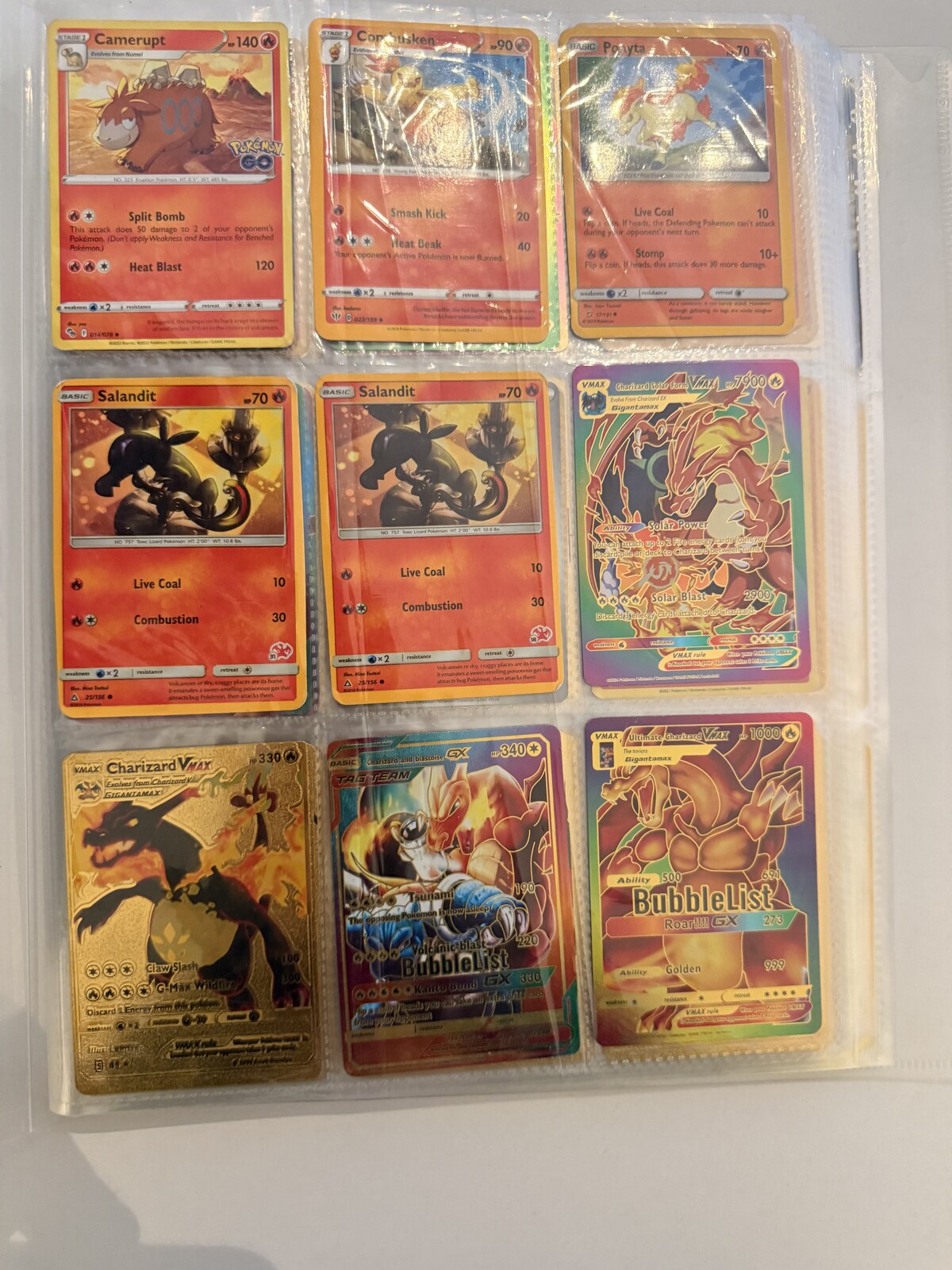 Pokémon binder page 2