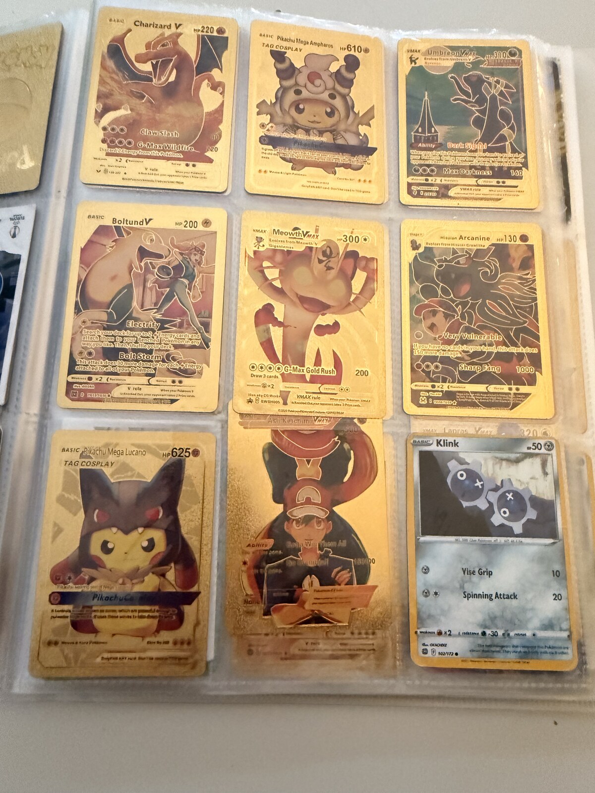 Featured page from Rüzgar's Pokémon binder